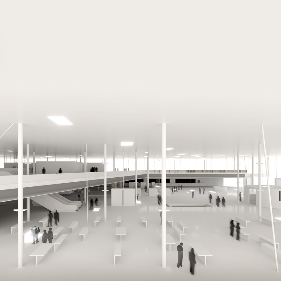 AVE Prat de Llobregat Concurso Ave el Prat Estacion Tren alta velocidad moran arq. Lluis Moran, Sebastian Guerrico, Mario Corea